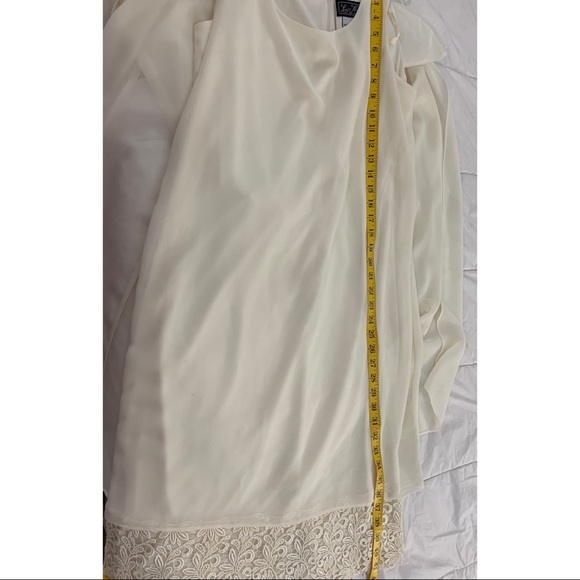 Lori Max | Dresses | Lori Max White Sheer Dress With Matching Jacket ...